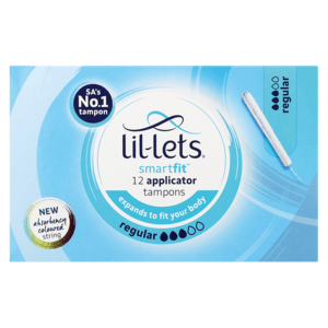 Lil-Lets Smart Fit Regular Applicator Tampons 12 Pack - myhoodmarket