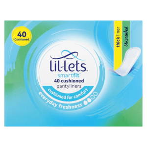 Lil-Lets SmartFit Everyday Freshness Thick Unscented Panty Liners 40 Pack - myhoodmarket