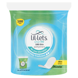 Lil-Lets SmartFit Everyday Freshness Thin Unscented Pantyliners 100 Pack - myhoodmarket