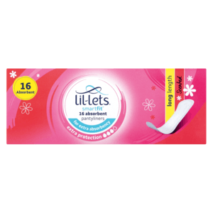 Lil-Lets SmartFit Extra Protection Long Scented Panty Liners 16 Pack - myhoodmarket