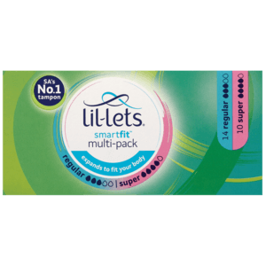 Lil-Lets SmartFit Regular & Super Tampons Multi-Pack 24 Pack - myhoodmarket