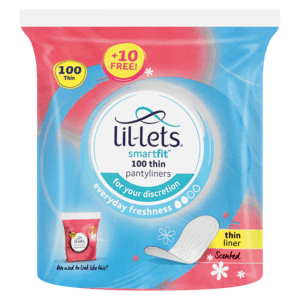 Lil-Lets Smartfit Scented Thin Pantyliners 100 Pack - myhoodmarket