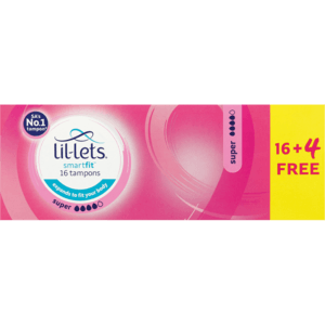 Lil-Lets Super Tampons 16 Pack + 4 Free - myhoodmarket