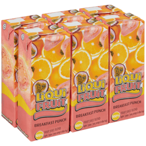 Liqui-Fruit 100% Breakfast Punch Fruit Juice Blend Boxes 6 x 250ml - myhoodmarket