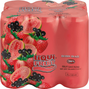 Liqui-Fruit Berry Blaze Juice Cans 6 x 330ml - myhoodmarket
