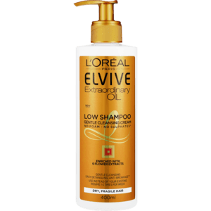 L'Oreal Elvive Extraordinary Oil Low Shampoo Pump 400ml - myhoodmarket