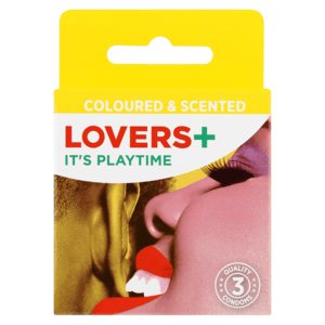 Lovers Plus Coloured & Scented Condoms 3 Pack - myhoodmarket