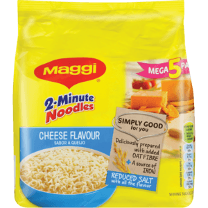 Maggi Cheese Flavoured 2 Minute Noodles 5 x 73g - myhoodmarket