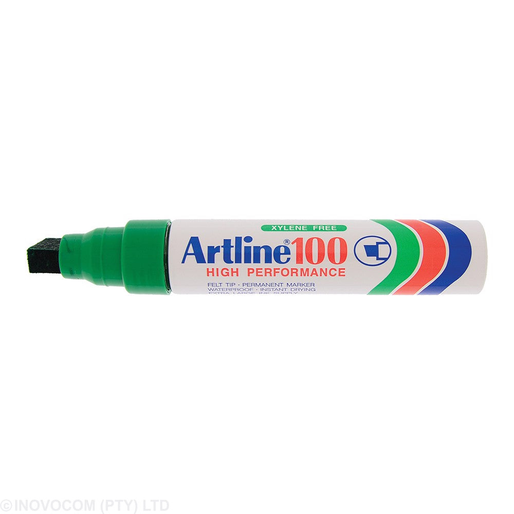Artline EK-100 Industrial Permanent Marker Chisel Point Green