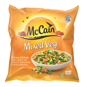McCain Frozen Mixed Vegetables 1kg - myhoodmarket