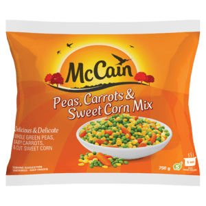 McCain Frozen Peas, Carrots & Sweet Corn Mix 750g - myhoodmarket