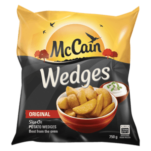 McCain Frozen Skin-On Potato Wedges 750g - myhoodmarket