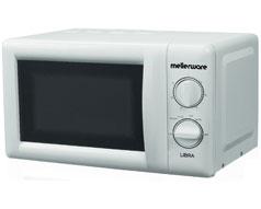 Mellerware microwave - manual white 17l 'libra' - myhoodmarket