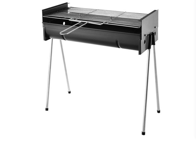 Metalix 452 Large Freestanding Braai - Black (330 x 310 x 650mm)