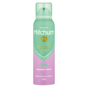 Mitchum Ladies Shower Fresh Body Spray Anti-Perspirant 120ml - myhoodmarket
