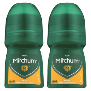Mitchum Men Sport Anti-Perspirant Roll-On 2 x 50ml - myhoodmarket