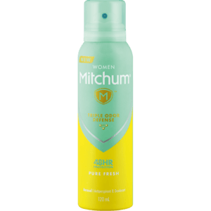 Mitchum Pure Fresh Ladies Aerosol Deodorant 120ml - myhoodmarket
