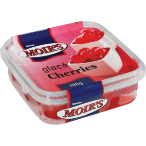 Moir's Red Glacé Red Cherries 100g - myhoodmarket
