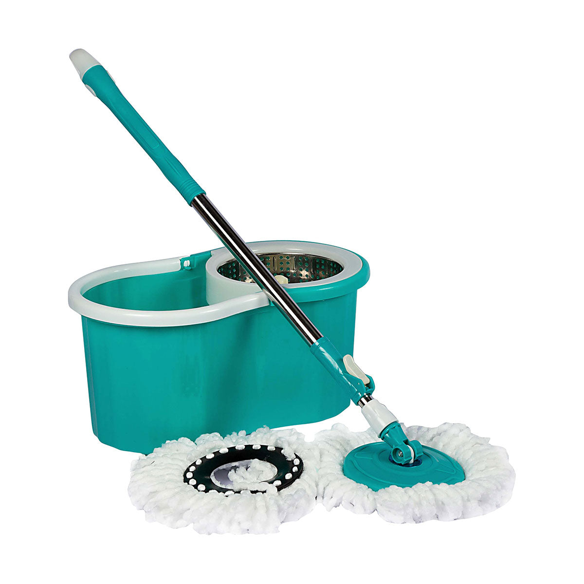 Contour Spin Mop with Steel Spinner & Extra Head