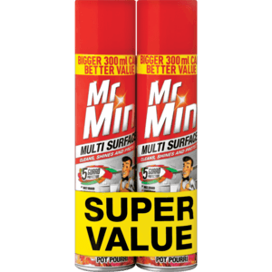 Mr. Min Multi Pot Pourri Multi-Surface Cleaner Value Pack 2 x 300ml - myhoodmarket