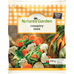 Natures Garden Frozen Country Mix Vegetables 250g - myhoodmarket