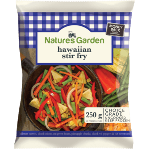 Natures Garden Frozen Hawaiian Stir Fry 250g - myhoodmarket