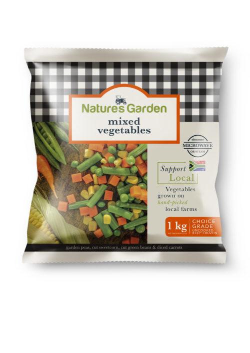Natures Garden Frozen Mixed Vegetables 1kg - myhoodmarket