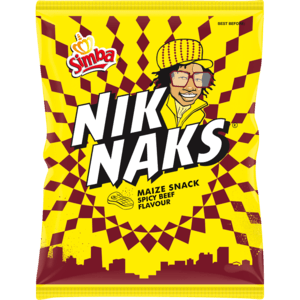 Niknaks Spicy Beef Flavoured Maize Snack 135g - myhoodmarket