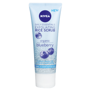 Nivea Daily Essentials Organic Blueberry Exfoliating Rice Scrub 75ml - myhoodmarket