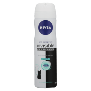 Nivea Invisible For Black & White Fresh Mist Ladies Anti-Perspirant Deodorant 150mlml - myhoodmarket