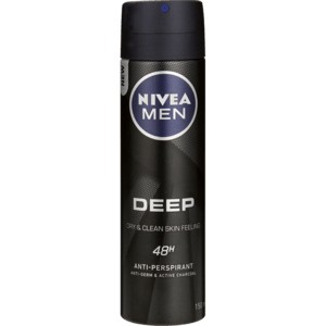 Nivea Men Deep Aerosol Anti-Perspirant 150ml - myhoodmarket