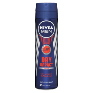 Nivea Men Dry Impact Plus Anti-Perspirant Deodorant 150ml - myhoodmarket