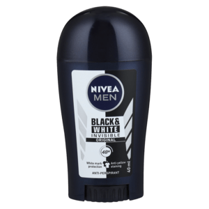 Nivea Men Invisible Black & White Deodorant Stick 40ml - myhoodmarket