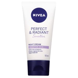 Nivea Perfect & Radiant Sensitive Facial Night Cream 50ml - myhoodmarket