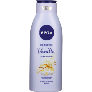 Nivea Vanilla & Almond Oil Body Lotion 400ml - myhoodmarket