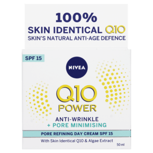 Nivea Visage Q10 Anti-Wrinkle + Pore Refining SPF15 Facial Cream 50ml - myhoodmarket