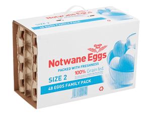 Notwane Eggs Size 2 Family Pack 48 - myhoodmarket