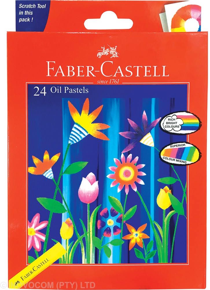 Faber-Castell Jumbo Oil Pastels Pack 24