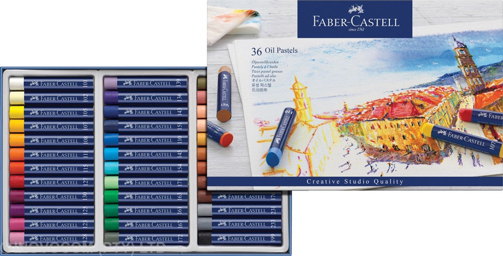 Faber-Castell Oil Pastels Cardboard Wallet Of 36