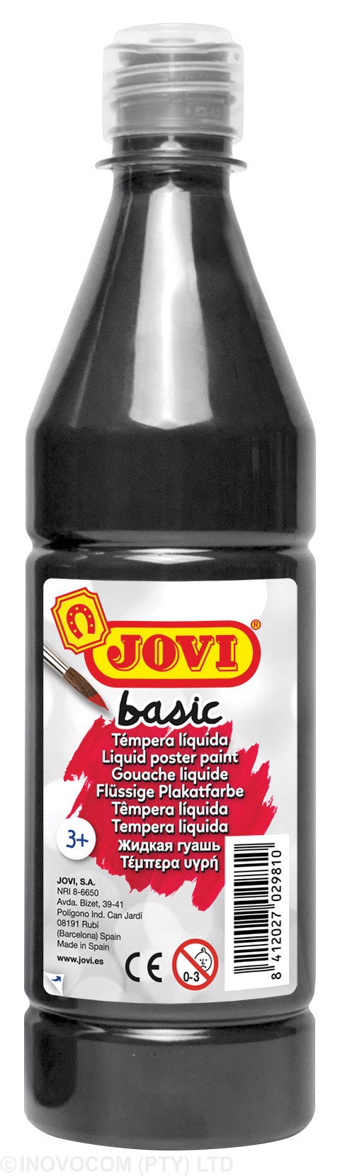 Jovi Basic Liquid Poster Paint Bottle 500ml Black
