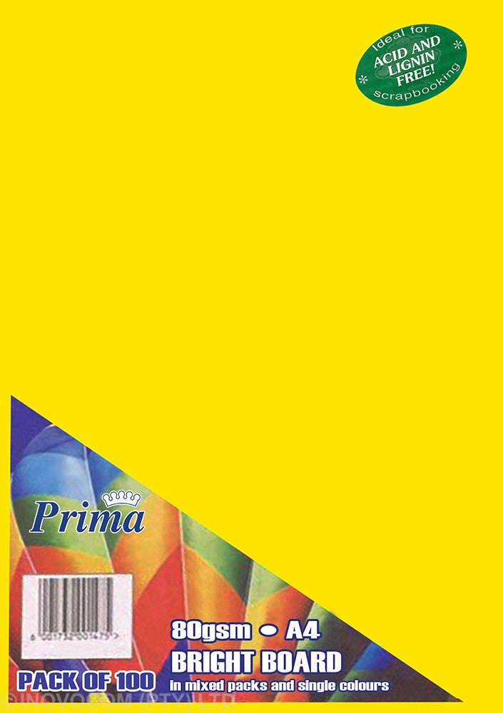 Rexpro Bond Paper Bright 80gsm A4 Yellow