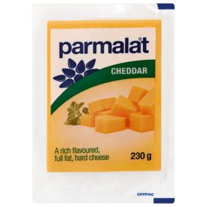 Parmalat Cheddar Cheese Pack 230g - myhoodmarket
