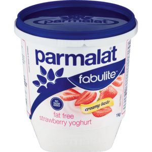 Parmalat Fabulite Fat Free Strawberry Yoghurt 1kg - myhoodmarket