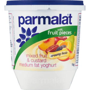 Parmalat Medium Fat Mixed Fruit & Custard Yoghurt 1kg - myhoodmarket