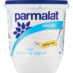 Parmalat Plain Medium Fat Smooth Yoghurt 1kg - myhoodmarket
