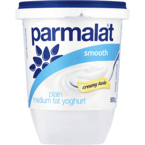 Parmalat Plain Medium Fat Smooth Yoghurt 500g - myhoodmarket