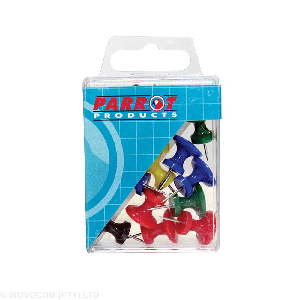 Parrot Giant Push Pins Assorted