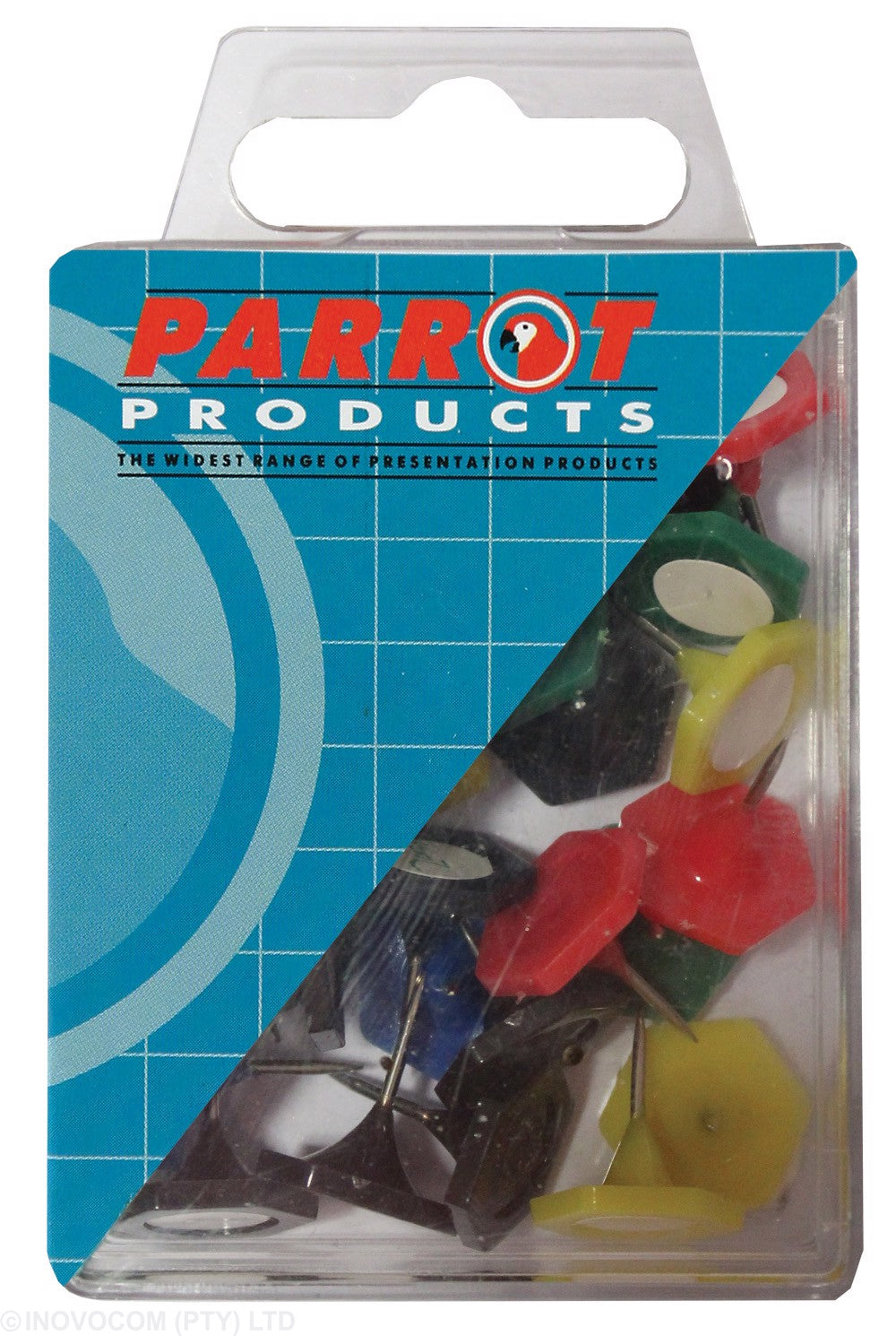 Parrot Hexagonal Pins Assorted