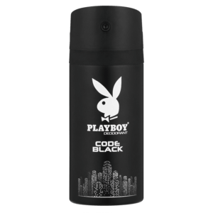 Playboy Code Black Mens Aerosol Deodorant 150ml - myhoodmarket