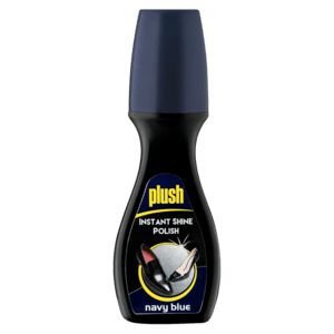 Plush Instant Shine Navy Blue Liquid Shoe Polish 75ml - myhoodmarket